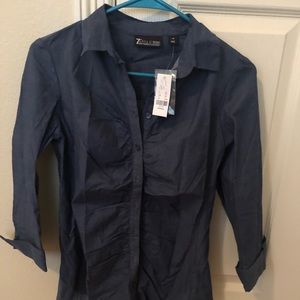 Denim style button down